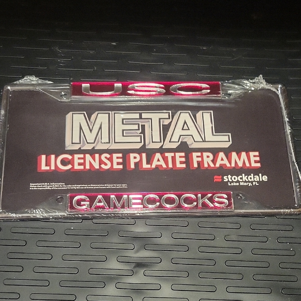 USC Gamecocks Metal License Plate Frame